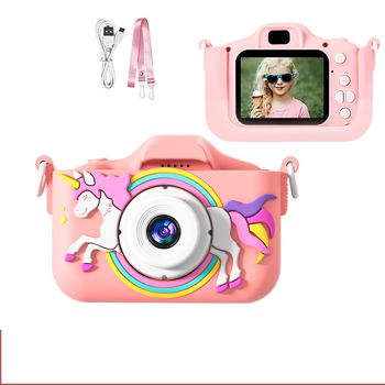 Új, határokon átnyúló gyermekkamera, amellyel képeket készíthet, videókat rögzíthet, nyomtathat, digitális instant fényképezőgép, nagy felbontású pixeljáték fiúknak és lányoknak.