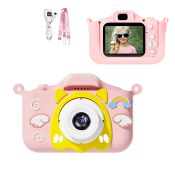 Új, határokon átnyúló gyermekkamera, amellyel képeket készíthet, videókat rögzíthet, nyomtathat, digitális instant fényképezőgép, nagy felbontású pixeljáték fiúknak és lányoknak.