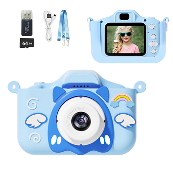 Нова трансгранична детска камера, може да прави снимки, да записва видеоклипове, да печата, цифрова камера за моментални снимки, пикселна играчка с висока разделителна способност