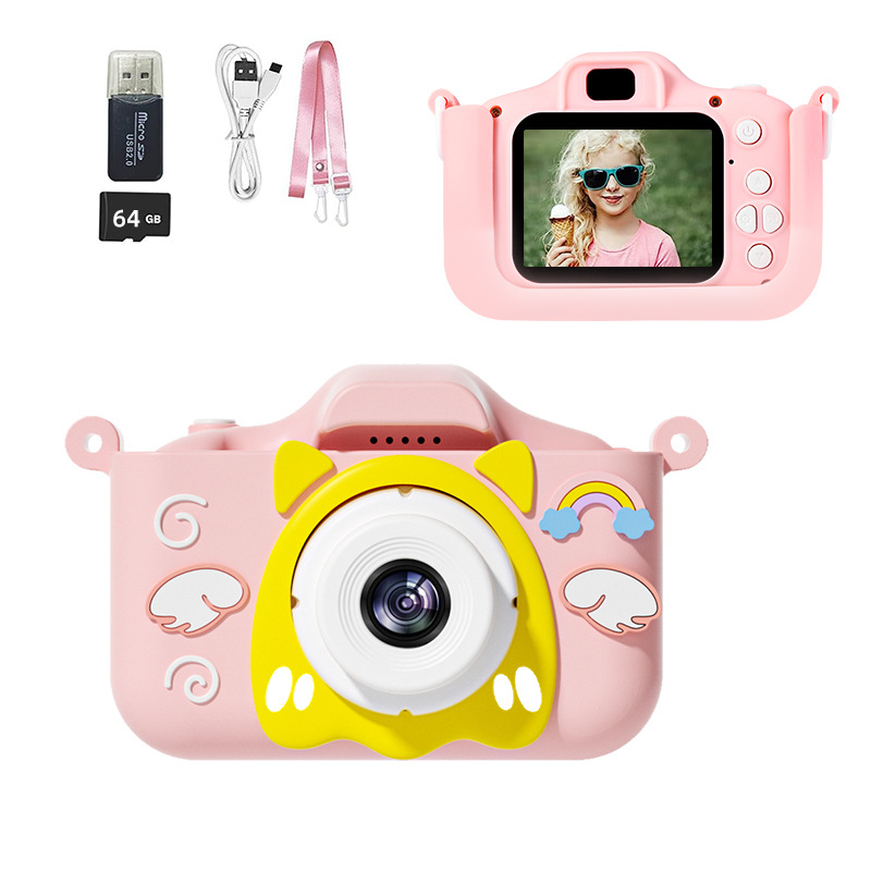 Нова трансгранична детска камера, може да прави снимки, да записва видеоклипове, да печата, цифрова камера за моментални снимки, пикселна играчка с висока разделителна способност 