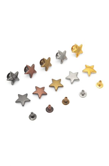 Jednostrane zakovice s petokrakom zvijezdom, ukrasne zakovice 20 komada za torbe, cipele i prtljagu