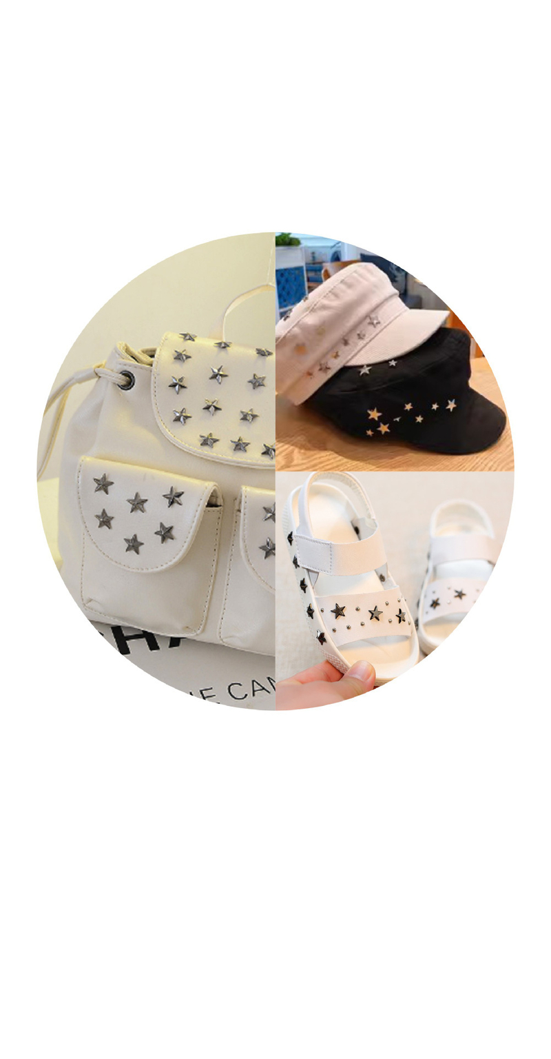 Jednostrane zakovice s petokrakom zvijezdom, ukrasne zakovice 20 komada za torbe, cipele i prtljagu