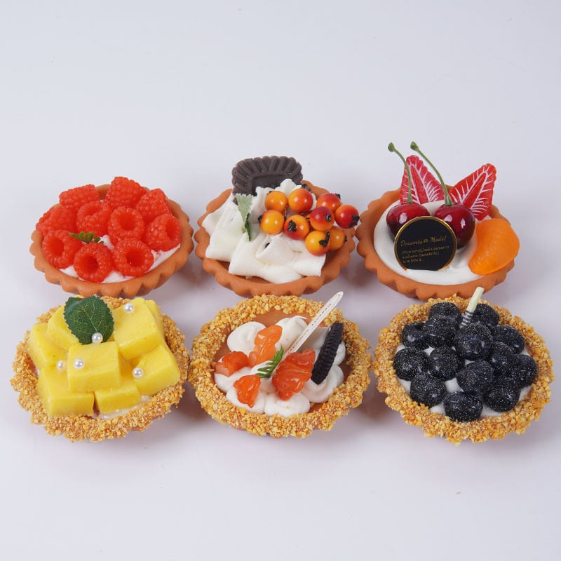 Προσομοιωμένος μαγνήτης ψυγείου από χαρτί για μάφιν, ψεύτικο γαλλικό κέικ με κρέμα, σκηνικό φωτογραφίας φαγητού για το Instagram, αντικείμενο έκθεσης.