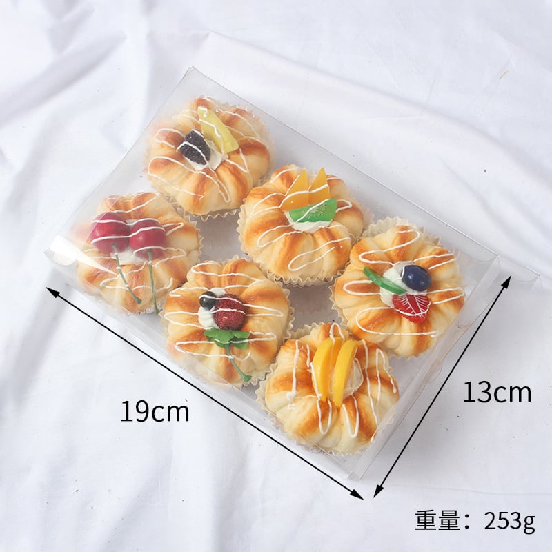 Προσομοιωμένος μαγνήτης ψυγείου από χαρτί για μάφιν, ψεύτικο γαλλικό κέικ με κρέμα, σκηνικό φωτογραφίας φαγητού για το Instagram, αντικείμενο έκθεσης.