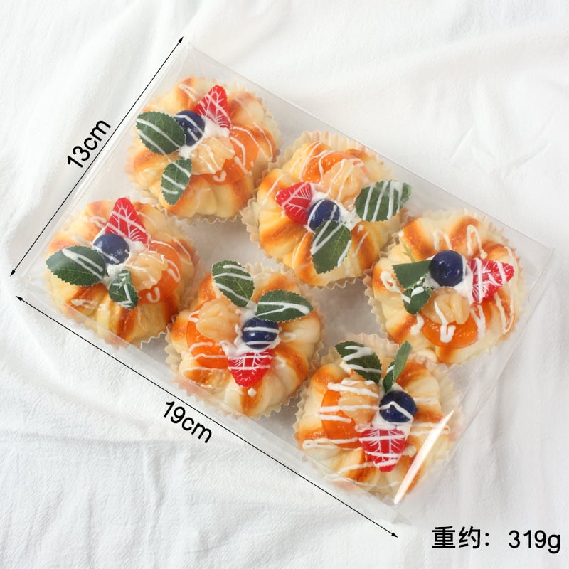 Προσομοιωμένος μαγνήτης ψυγείου από χαρτί για μάφιν, ψεύτικο γαλλικό κέικ με κρέμα, σκηνικό φωτογραφίας φαγητού για το Instagram, αντικείμενο έκθεσης.