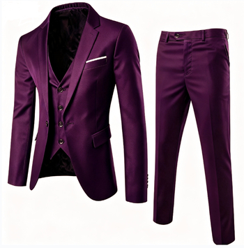 Vīriešu uzvalks DA Eiropas izmēra formāls kleita, žakete + veste + bikses, trīs daļu komplekts (var pielāgot)