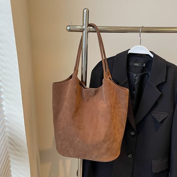 Sieviešu jaunā 2025. gada rudens/ziemas matētā zamšādas soma, plecu soma, paduses soma, liela ietilpība.