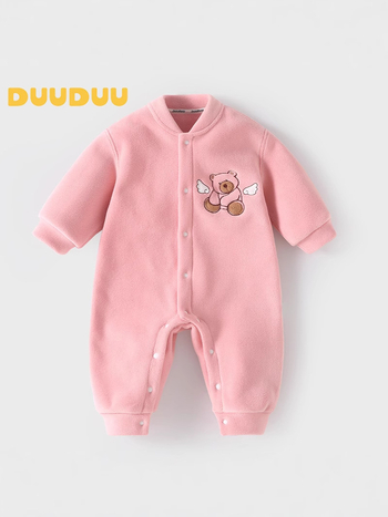 Rudens un ziemas mazuļu bodiju, kombinezonu, romperu, virsdrēbju, siltu mazuļu bodiju ar garām piedurknēm un flīsa oderi izpārdošana