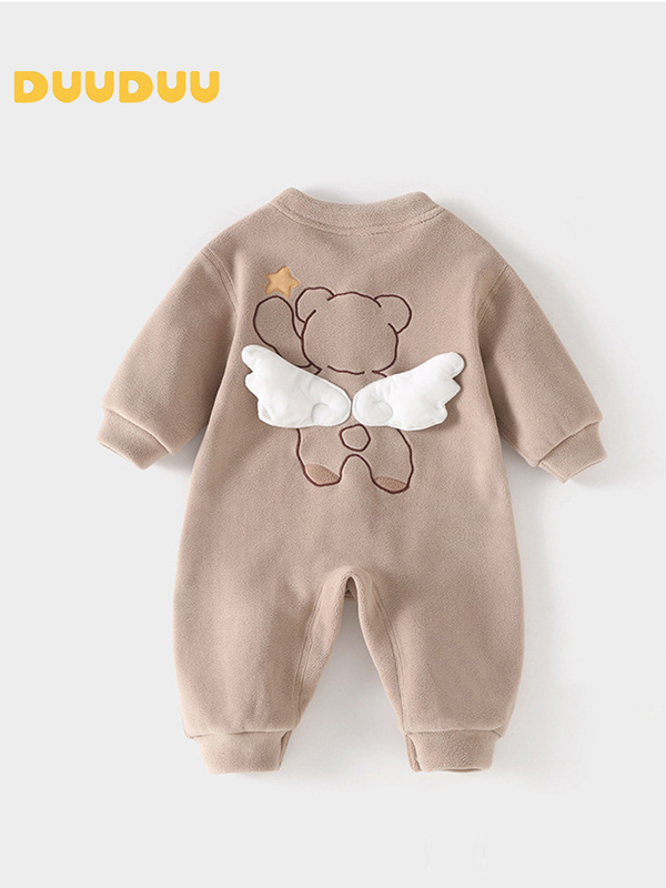 Rudens un ziemas mazuļu bodiju, kombinezonu, romperu, virsdrēbju, siltu mazuļu bodiju ar garām piedurknēm un flīsa oderi izpārdošana