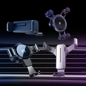 Jauns S4 gravitācijas spoguļa ABS automašīnas tālruņa turētājs, gaisa ventilācijas navigācijas turētājs, dāvanu automašīnas turētājs ar logotipu