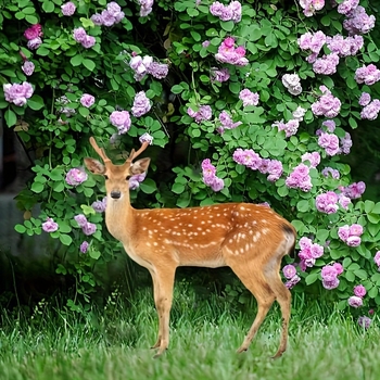 Dvimačiai plokšti akriliniai elnių sodo kuolai, kalėdinės dekoracijos, imituojami mažų gyvūnų kiemo ženklai.