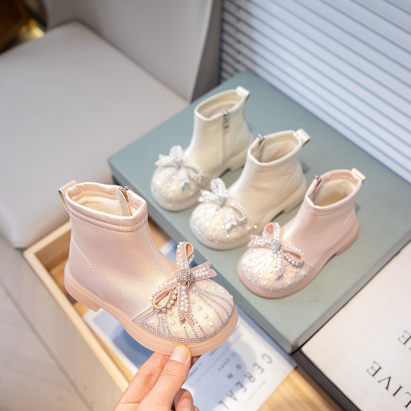 Mergaičių aulinukai su varlytėmis, populiarūs vaikiški trumpi aulinukai rudeniui/žiemai, stilingi, itin minkšti, princesės stiliaus, mažylių aulinukai