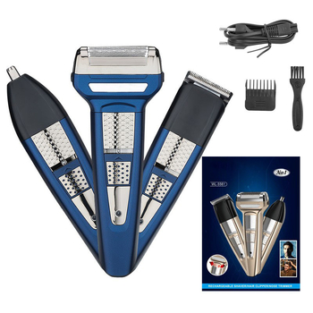 3 viename daugiafunkcis skustuvas su nuimama ir plaunama galvute, nosies kirpimo mašinėle, plaunama plaukų kirpimo mašinėle, atsparus vandeniui IPX7