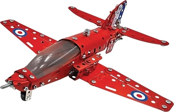 Конструктор Самолет, Метални части, Червен, 201 бр