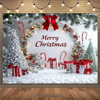 Jauns pārrobežu Ziemassvētku fons, Ziemassvētku rotājums, svētku ballīšu fons, terases rotājums