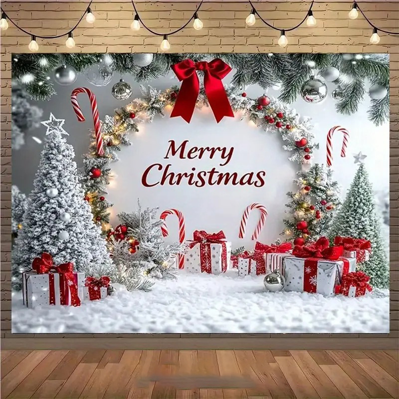 Jauns pārrobežu Ziemassvētku fons, Ziemassvētku rotājums, svētku ballīšu fons, terases rotājums