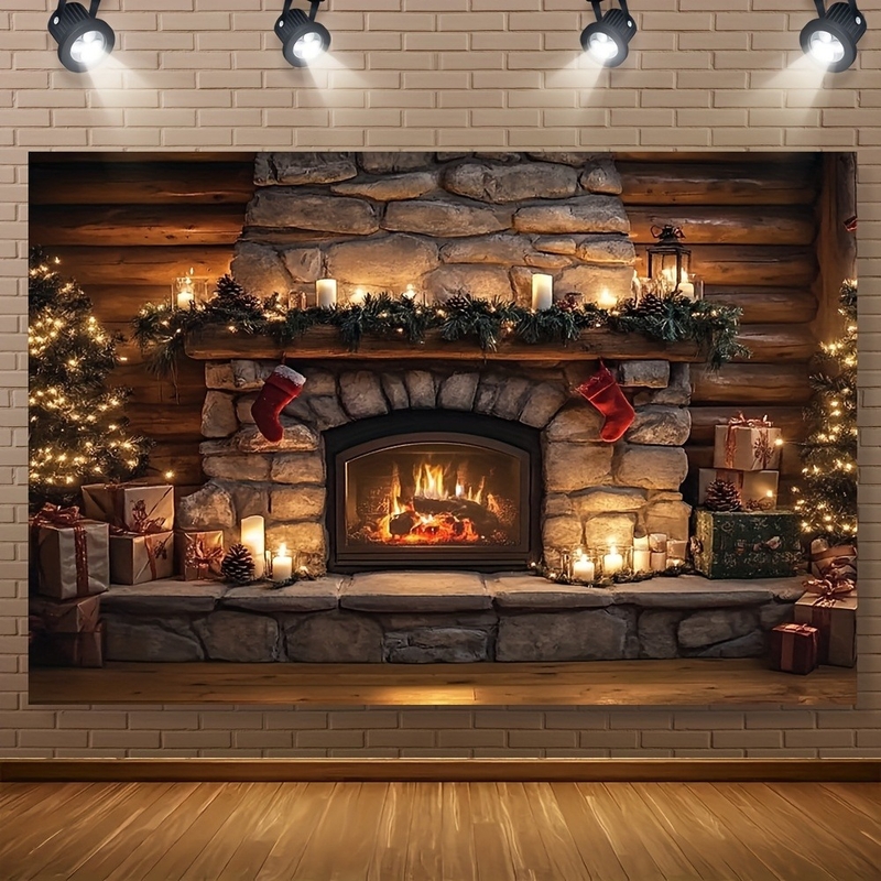 Jauns pārrobežu Ziemassvētku fons, Ziemassvētku rotājums, svētku ballīšu fons, terases rotājums