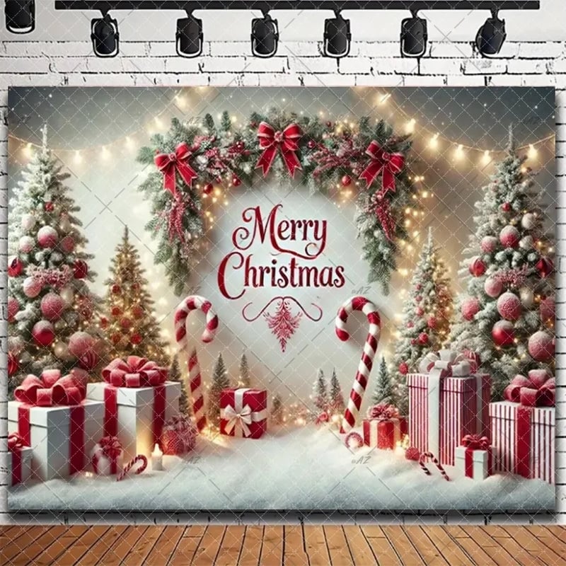 Трансгранична дропшипинг коледна тематика Дядо Коледа гоблени за прозорци в скандинавски стил декорация за дома