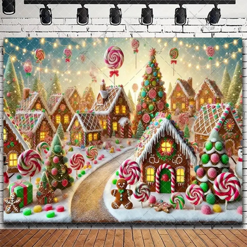 Трансгранична дропшипинг коледна тематика Дядо Коледа гоблени за прозорци в скандинавски стил декорация за дома