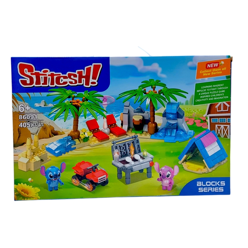 Конструктор Стич, 405 части, пластмасов