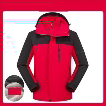 Jachetă de lucru nouă din bumbac, rezistentă la vânt și impermeabilă, pentru toamnă și iarnă, potrivită pentru toamnă și iarnă, cu haină detașabilă, glugă pentru drumeții, en-gros.