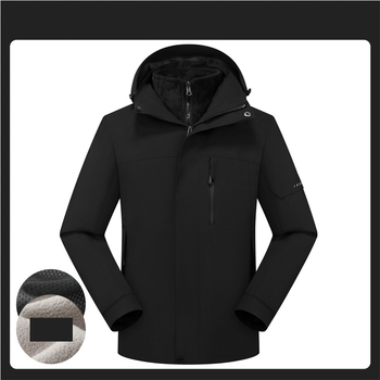 Jachetă de lucru nouă din bumbac, rezistentă la vânt și impermeabilă, pentru toamnă și iarnă, potrivită pentru toamnă și iarnă, cu haină detașabilă, glugă pentru drumeții, en-gros.