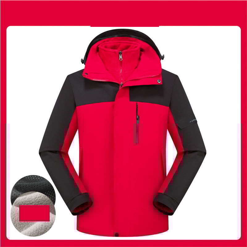 Jachetă de lucru nouă din bumbac, rezistentă la vânt și impermeabilă, pentru toamnă și iarnă, potrivită pentru toamnă și iarnă, cu haină detașabilă, glugă pentru drumeții, en-gros.