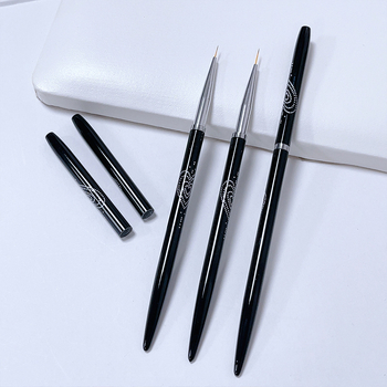 10 darabos alumínium tubusból készült körömecset készlet fém nyéllel, nagykereskedelmi körömecsetek, körömfestéshez.