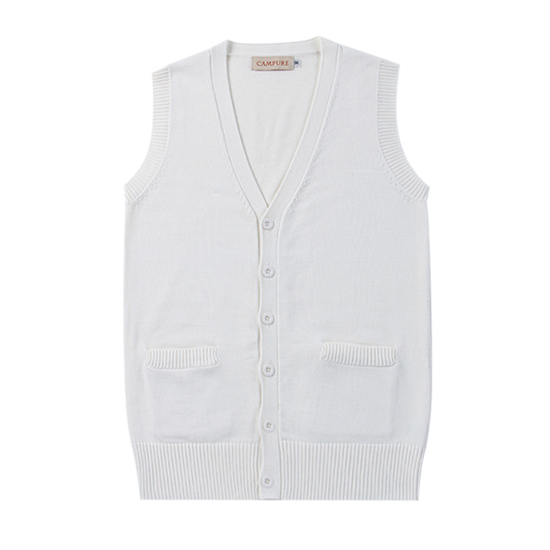 Χονδρική πώληση ιαπωνικών πουλόβερ JK, βαμβακερά ανοιξιάτικα και φθινοπωρινά αμάνικα ζακέτες με V-λαιμόκοψη