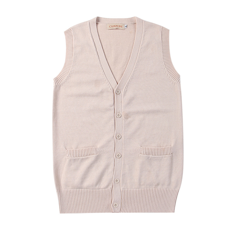 Χονδρική πώληση ιαπωνικών πουλόβερ JK, βαμβακερά ανοιξιάτικα και φθινοπωρινά αμάνικα ζακέτες με V-λαιμόκοψη