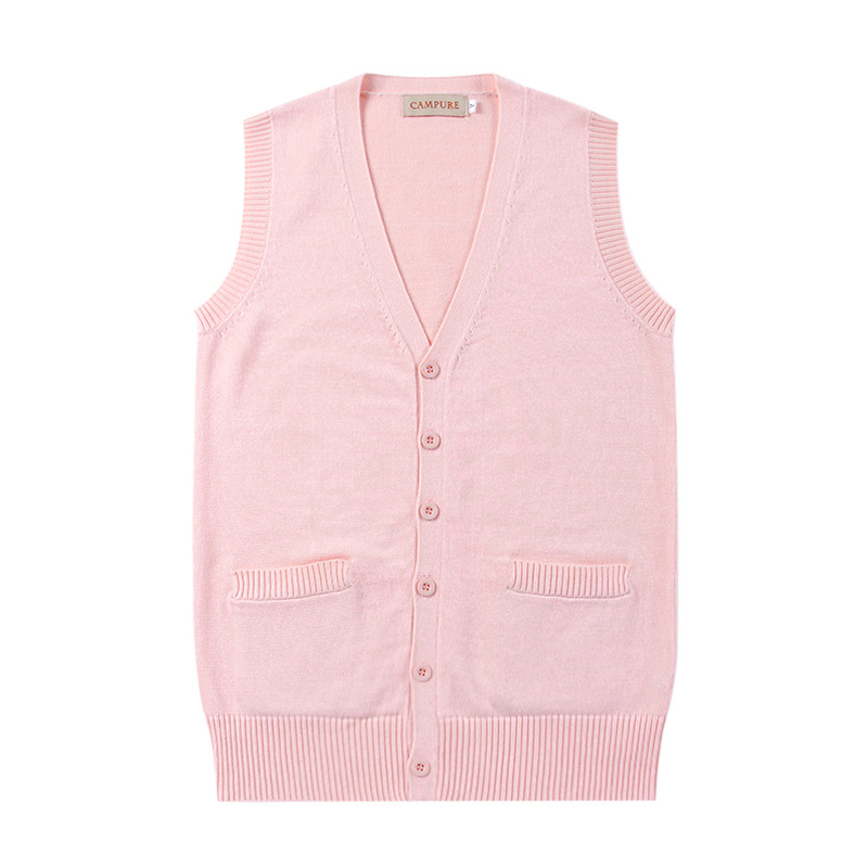 Χονδρική πώληση ιαπωνικών πουλόβερ JK, βαμβακερά ανοιξιάτικα και φθινοπωρινά αμάνικα ζακέτες με V-λαιμόκοψη