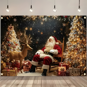 Нов трансграничен коледен фон, украса, фонове за празнични партита, украса за вътрешен двор