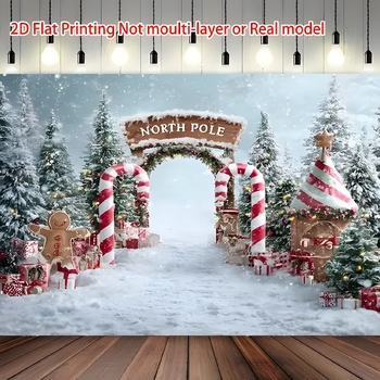 Нов трансграничен коледен фон, украса, фонове за празнични партита, украса за вътрешен двор