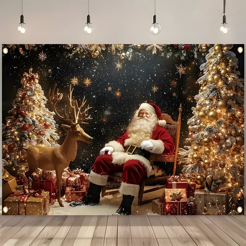 Нов трансграничен коледен фон, украса, фонове за празнични партита, украса за вътрешен двор