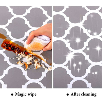 Szürke marokkói kerek táska geometrikus kockás mintával F-1314 rugalmas, vízálló és olajálló terítővel nagykereskedelemben.