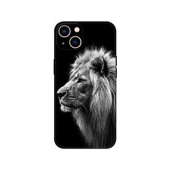 Калъф за телефон с лъвска каишка за iPhone 16, 15, 14, 13, 12, Pro, Max и Mini.