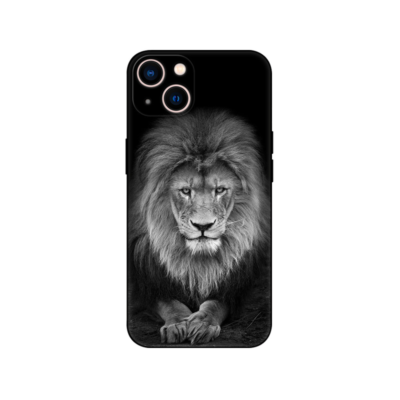 Калъф за телефон с лъвска каишка за iPhone 16, 15, 14, 13, 12, Pro, Max и Mini.