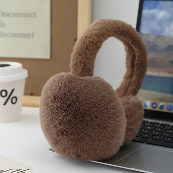 Зимни топли наушници/антифони, унисекс, сгъваеми, меки плюшени, стилни, студоустойчиви и идеални за колоездене.