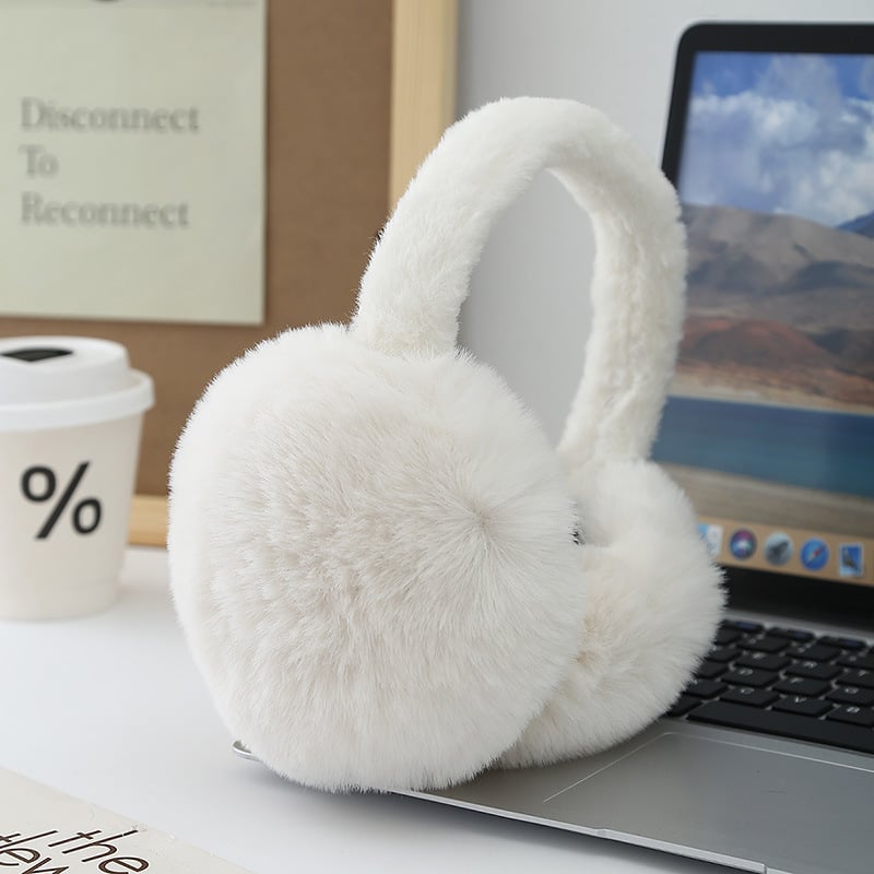 Зимни топли наушници/антифони, унисекс, сгъваеми, меки плюшени, стилни, студоустойчиви и идеални за колоездене.