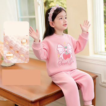 Noutăți de iarnă 2025 pentru fete, costum elegant din fleece, costum gros și călduros de iarnă