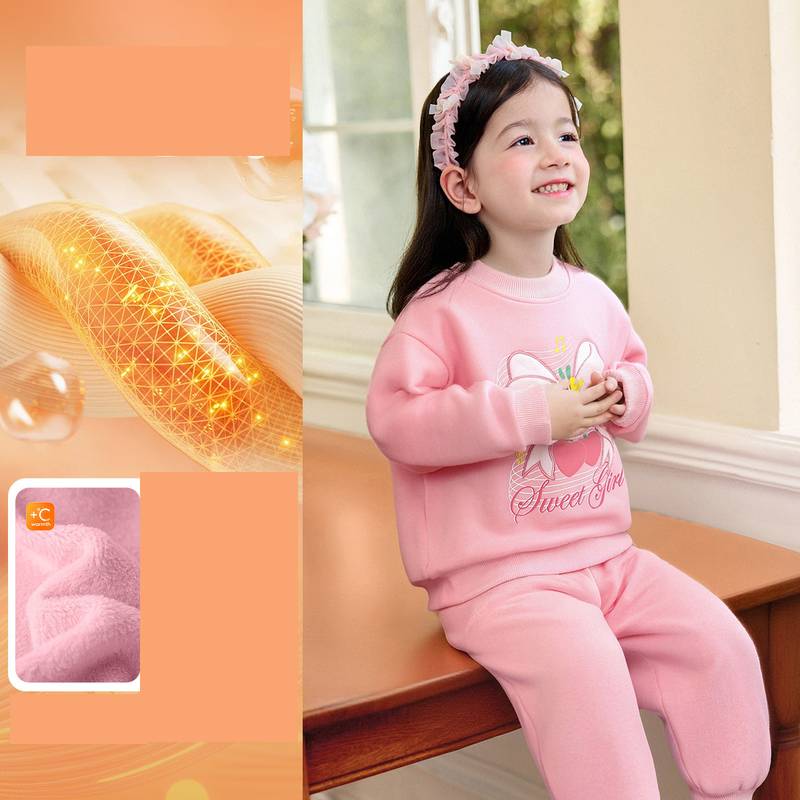 Noutăți de iarnă 2025 pentru fete, costum elegant din fleece, costum gros și călduros de iarnă