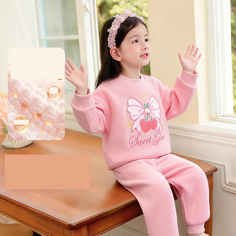 Noutăți de iarnă 2025 pentru fete, costum elegant din fleece, costum gros și călduros de iarnă