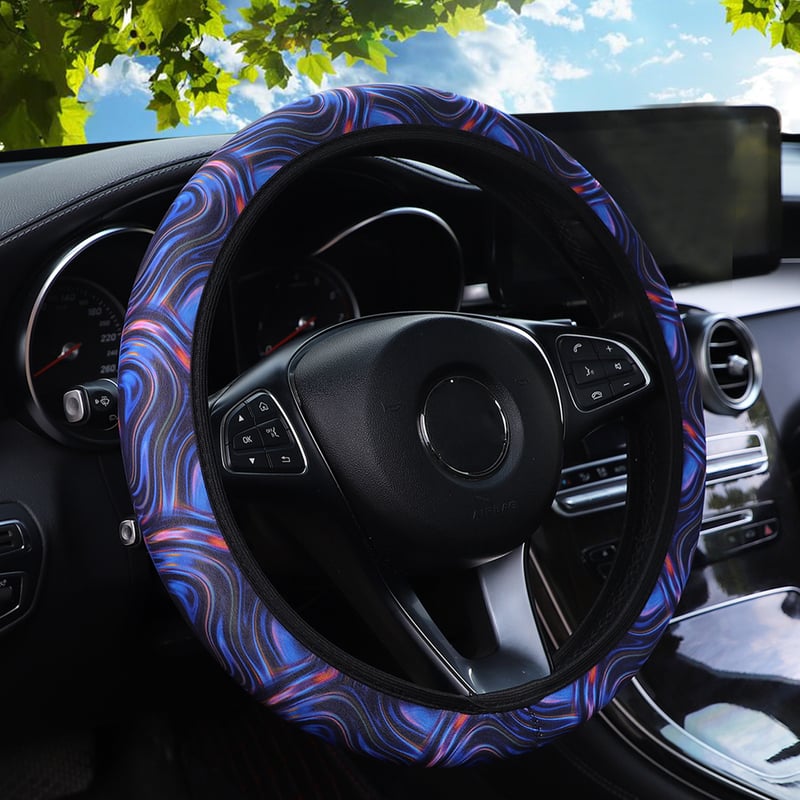 Κάλυμμα τιμονιού με φλοράλ τύπωμα από SBR, αντιολισθητικά λάστιχα