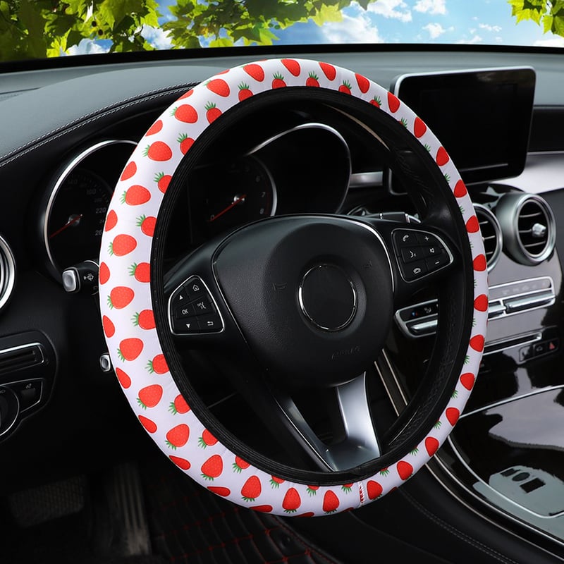 Κάλυμμα τιμονιού με φλοράλ τύπωμα από SBR, αντιολισθητικά λάστιχα