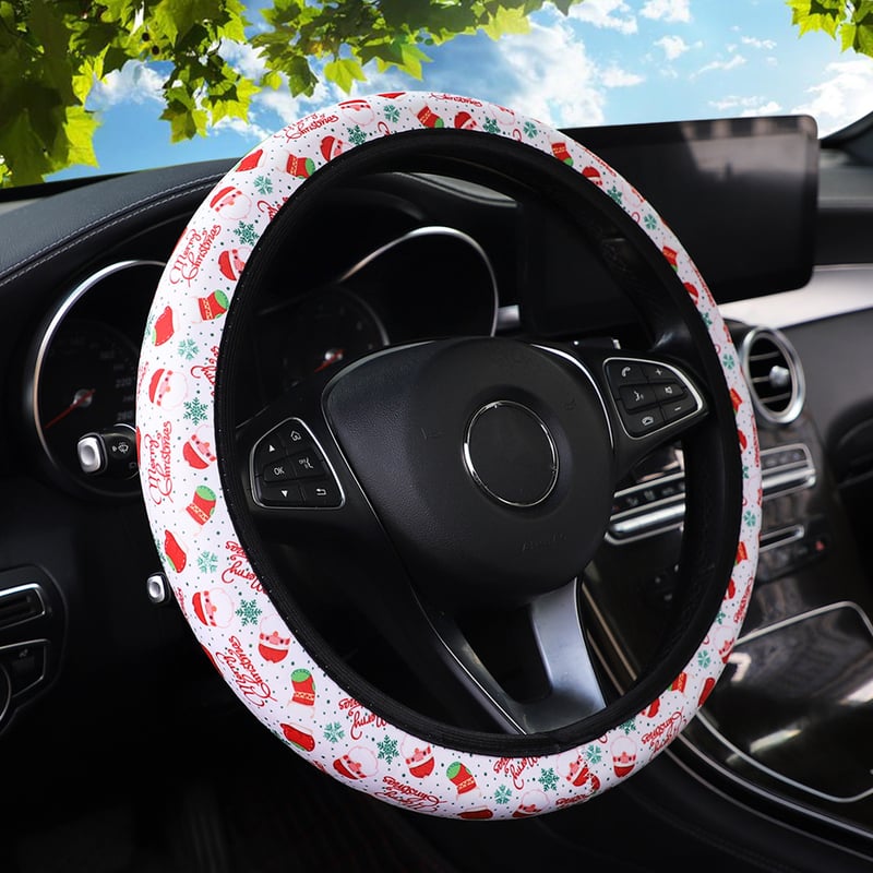 Κάλυμμα τιμονιού με φλοράλ τύπωμα από SBR, αντιολισθητικά λάστιχα