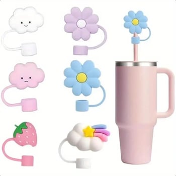 Stanley 10 mm šiaudelio dangtelis, apsauginis dangtelis nuo dulkių, 3D šiaudelio įmautė, ledų puodelių priedai, sandarus kryžminis kraštas