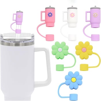 Stanley 10 mm šiaudelio dangtelis, apsauginis dangtelis nuo dulkių, 3D šiaudelio įmautė, ledų puodelių priedai, sandarus kryžminis kraštas