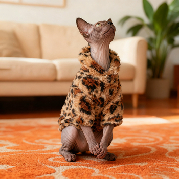 Oblečenie pre bezsrsté mačky plemena Sphynx, hrubé, teplé, pohodlné, elastické mikiny/oblečenie z devonskej bavlny, veľkoobchodné použitie