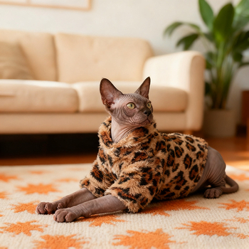 Oblečenie pre bezsrsté mačky plemena Sphynx, hrubé, teplé, pohodlné, elastické mikiny/oblečenie z devonskej bavlny, veľkoobchodné použitie