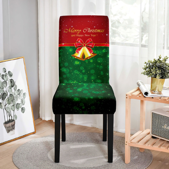 Ziemassvētku krēslu pārvalki ar pārrobežu dizainu un digitālo druku, piemēroti viesnīcām, restorāniem un lietošanai mājās.